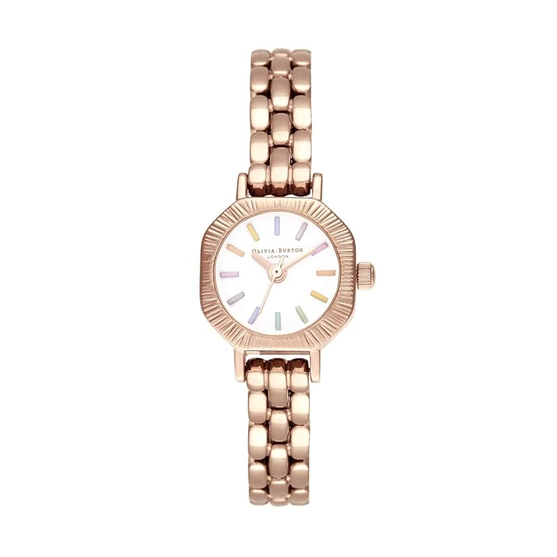 

Authorized distributor [OLIVIA BURTON] olivia burton clock watch ladies OB16CC50 rainbow pale rose gold bracelet mini dial 23mm