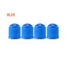 Universal Plastic Tire Valve Stem Caps with Rubber Ring Black Dustproof Air Valve Cover for Car Motorcycle Bike Wheel Tyre Valve Stems 1