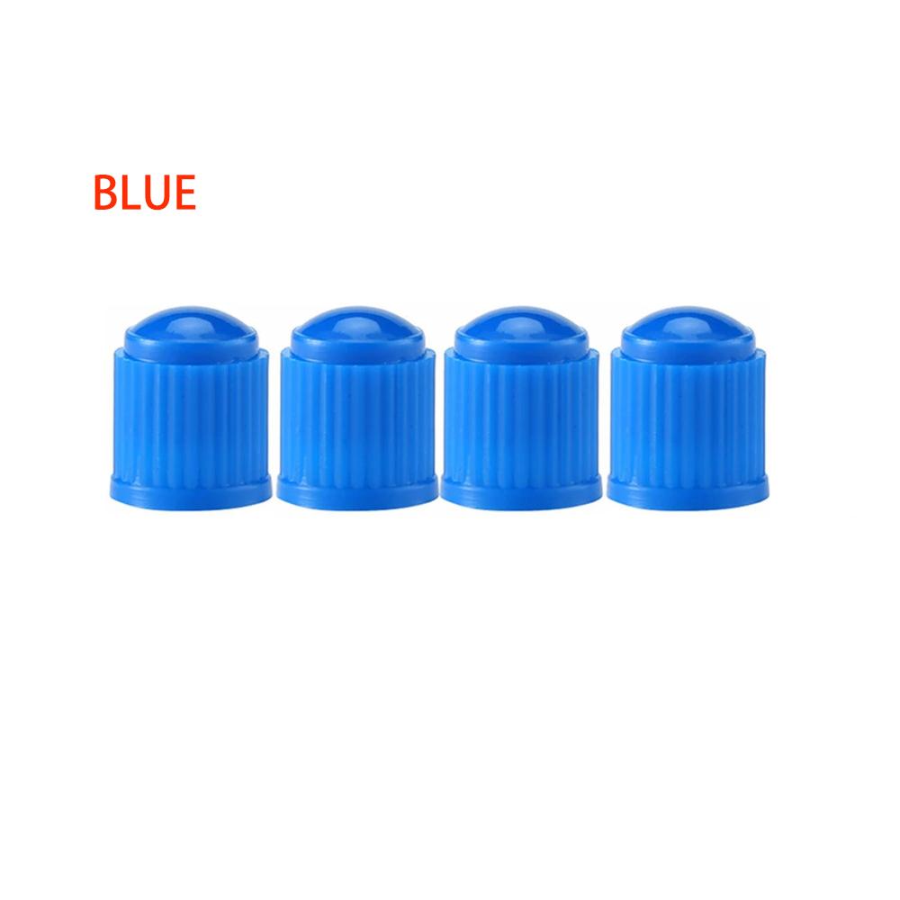 Universal Plastic Tire Valve Stem Caps with Rubber Ring Black Dustproof Air Valve Cover for Car Motorcycle Bike Wheel Tyre Valve Stems 1