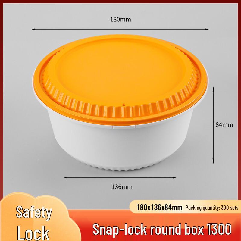 Thickened Disposable Takeaway Round Soup Bowls with Lids