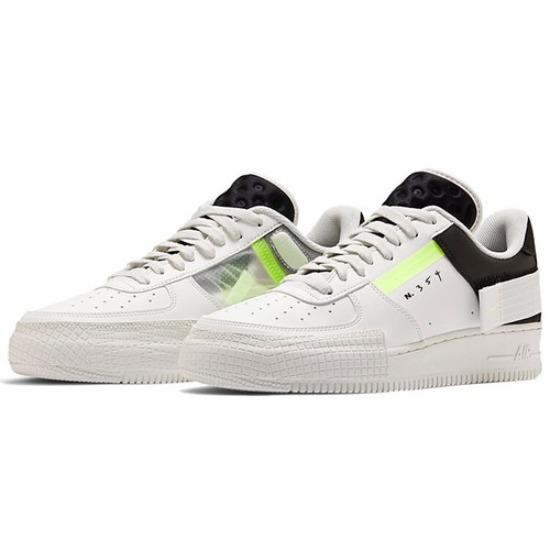 Nike Air Force 1 Type White Barely Volt - CK6923-100