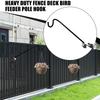 Heavy Duty Bird Feeder Pole Rotatable Planter Hook for Railing Multifunctional Swivel Planter and Feeder Hanger for Patio Garden