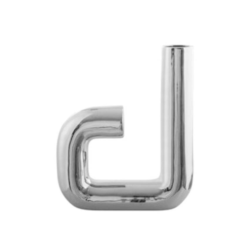 Light Luxury Electroplated Elbow Ornaments Vase Creative Twisted Flower Utensils Model Room Living Room Coffee Table TV Cabinet Decoration Furnishings