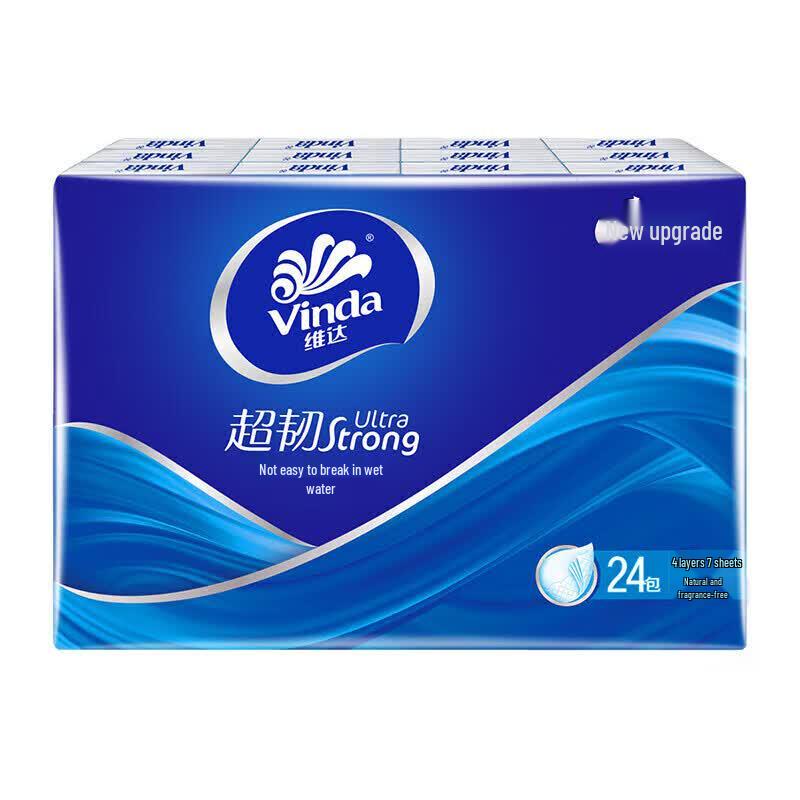 Vinda Ultra-Tough Mini 4-Ply Facial Tissues