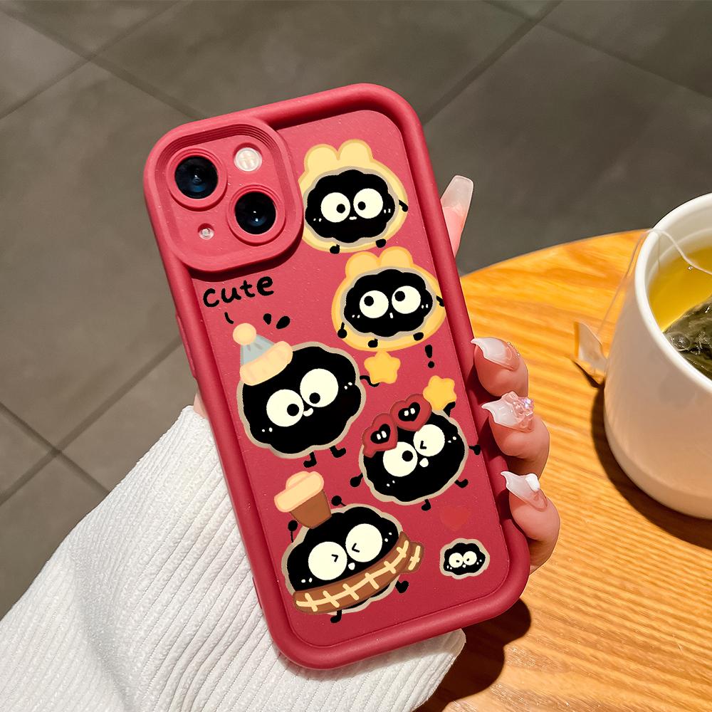 Soft Silicone Phone Casing Full Cover Camera Shockproof Protection Case for iPhone Huawei Honor Samsung Xiaomi Redmi OPPO Realme Vivo Infinix Tecno
