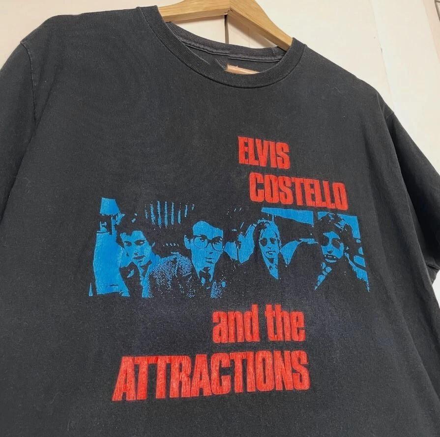 Elvis Costello and the Attractions Vintage T-shirt Reprint Gift All Size Unisex T-Shirt XXXL