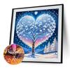 Winter Tree Special Shaped 5D DIY Partial Drill Gem Art Diamond Painting Kits for Adults/Beginners Gift Idea Home Decor 30x30cm