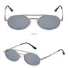 Small Frame Oval Sunglasses Double Beam Steampunk Sunglasses Punk UV400 Sun Glasses  Unisex