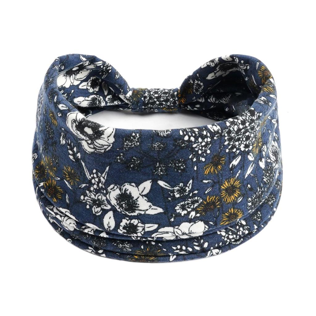 Women's Wide Retro-Style Elastic Sports Headband - Yoga & Hair Accessory