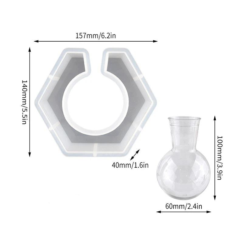 

Vase Base Epoxy Silicone Mold DIY Plant Flower Pot Tray Bracket Water Plant Molds For Resin Home Decoration