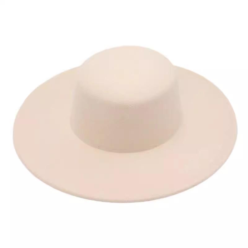

Women s French Hepburn Style Fedora - One Size 57cm бежевий