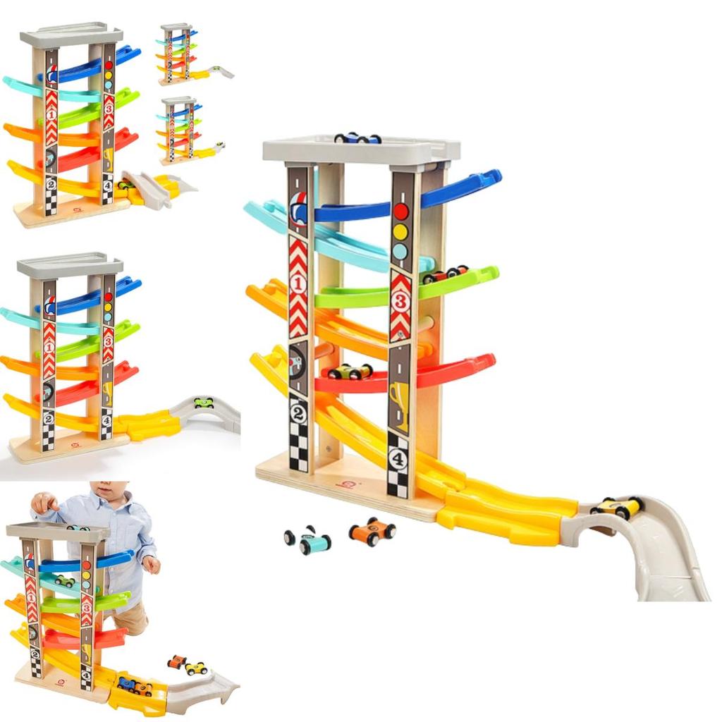 Special Baby Gliding Track Car Toy Wooden Material Non-electric 31*10.8*25.4