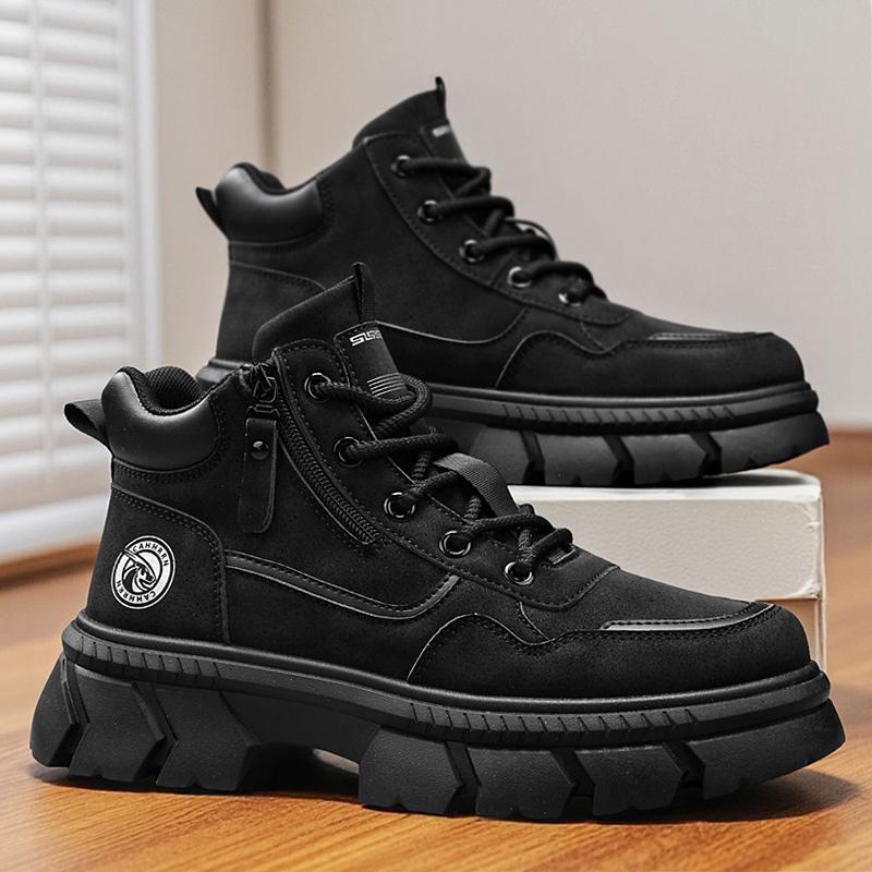 Nová móda Podzim a zima Pánské vysoké boty Martin Studenti Muži Chlapci Trendy Pracovní obuv Měkká podešev Ochrana práce Martin Tenisky