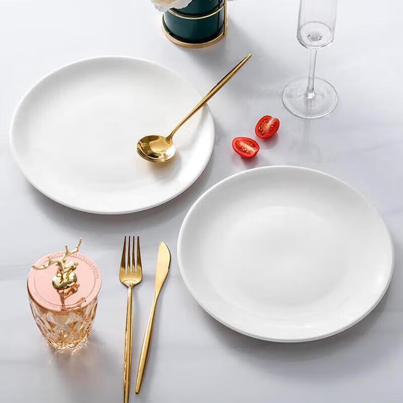 

Huihuang Pure White Ceramic Dinner Plate