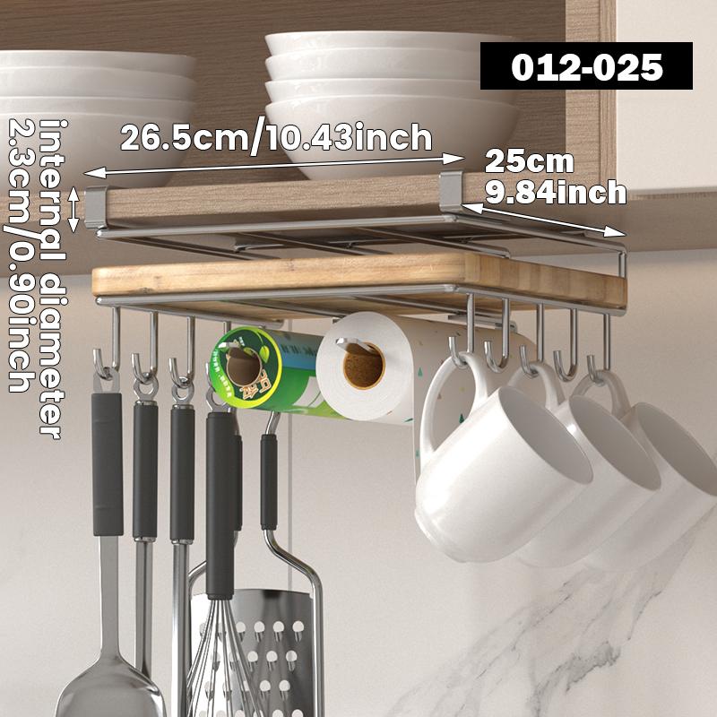Support de rangement pour planche à découper sous armoire, planche à découper suspendue pour couvercle de casserole, support de rangement pour ustensiles de cuisine en acier inoxydable