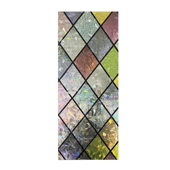 Folia Prywatnościowa na Okno 3D Dekoracyjna Matowa Statyczna Adhezja Usuwalna Wielokrotnego Użytku Dom Biuro Łazienka Blokująca Promieniowanie UV Naklejka na Szkło Pokrycie