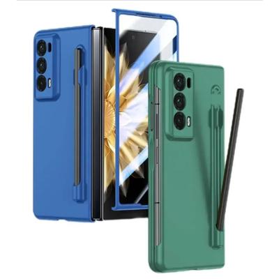 Matte Armor-Telefonhülle für Honor Magic V3 V2 VS2, stoßfester PC-Hartschalenschutz mit Schutzfolie aus gehärtetem Glas mit Stifthalter, faltbare Abdeckung