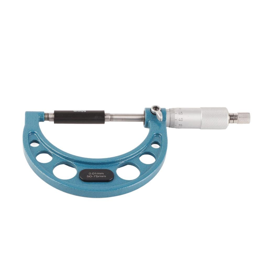 50-75mm Range Outside Micrometer High Accuracy 0.01mm Outer Diameter Micrometer For Machinists
