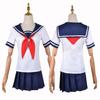 Yandere Simulator Ayano Aishi JK School Uniform Cosplay Costume with Puff Sleeves