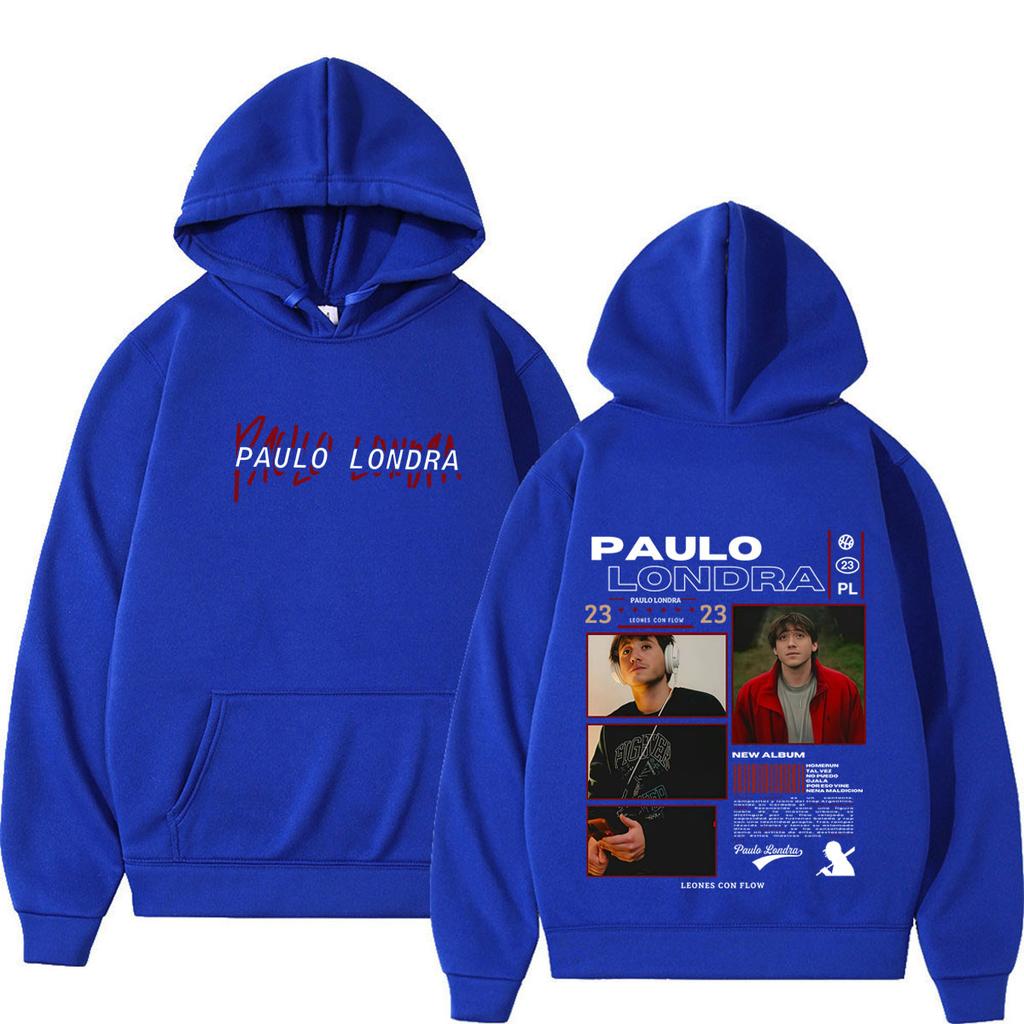 Singer Paulo Londra Album Tour Graphics Hoodie Men Women Hip-hop Punk Sweatshirts Loose Casual Winter Pullover
