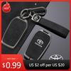 For Toyota 2026 Hot Hub Caps Metal Car Key Cover Case Shell Bag for Toyota Hilux Fortuner Land Cruiser Camry Coralla Crown RAV4