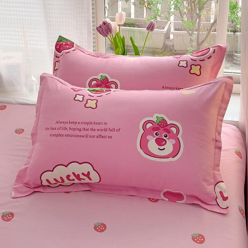 Set of Two Pure Cotton Pillowcases, 48x74cm - Pillow Core Covers [Pair Only]