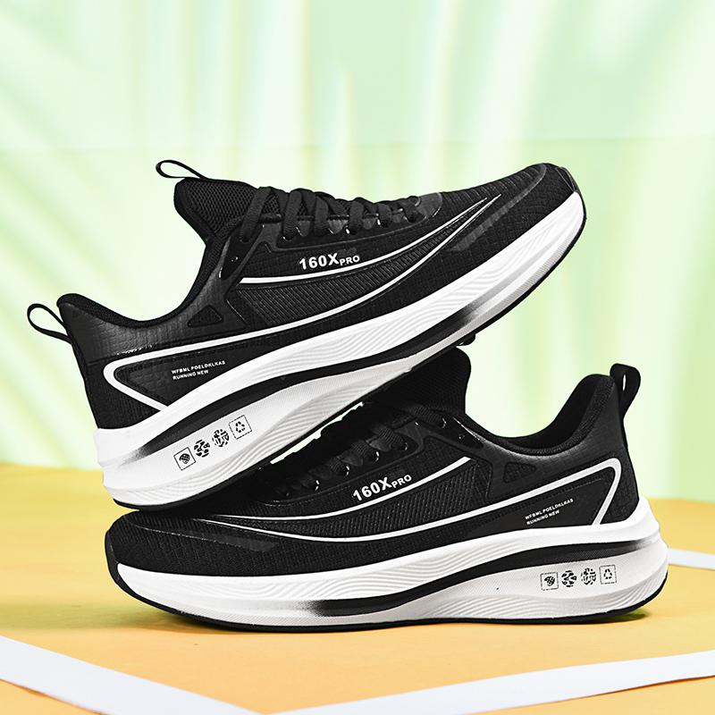 Mens Running Shoes Breathable Mesh Lightweight Sneakers Cushioning Anti Slip Field Competition Sports Shoes for Men