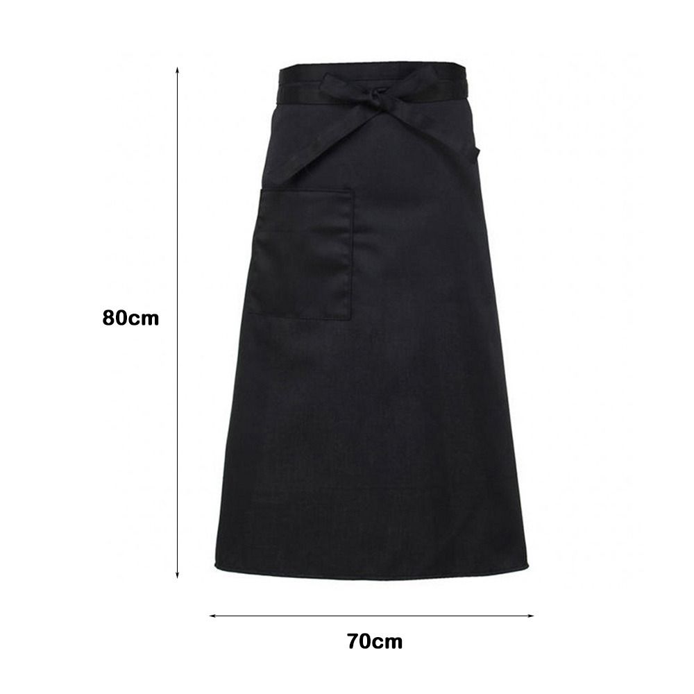 Unisex Waist Apron Black Short Half Waist Apron Fashion Short Apron  Chef