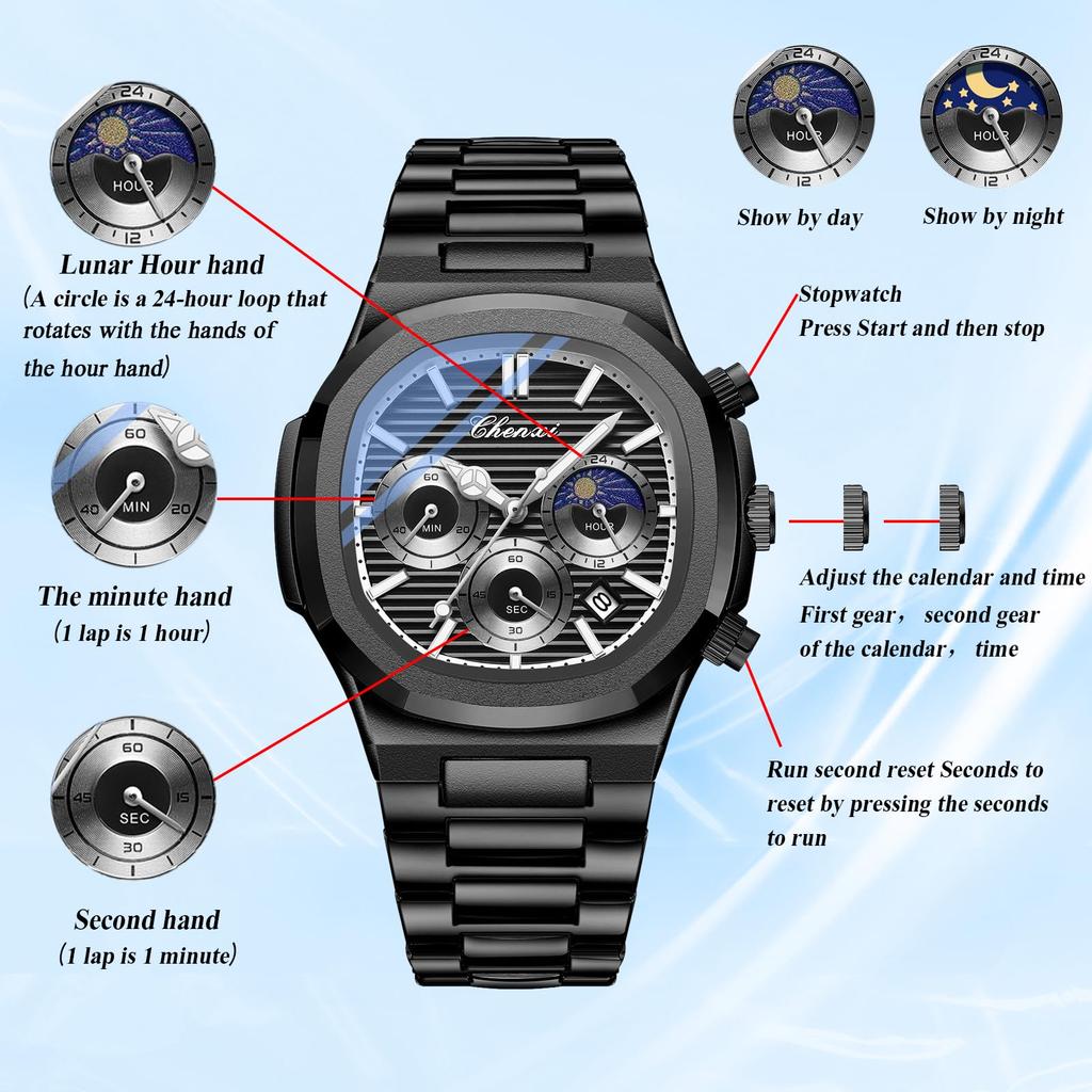 Małe Analogowe Lśniące Stalowe Akcesoria Prezent dla Chłopaka Męski Zegarek, Stylowy, Wodoodporny, Wyświetlacz Sekund, Kalendarz, Indeks, Stal, Kwarcowy, Rekreacyjny,