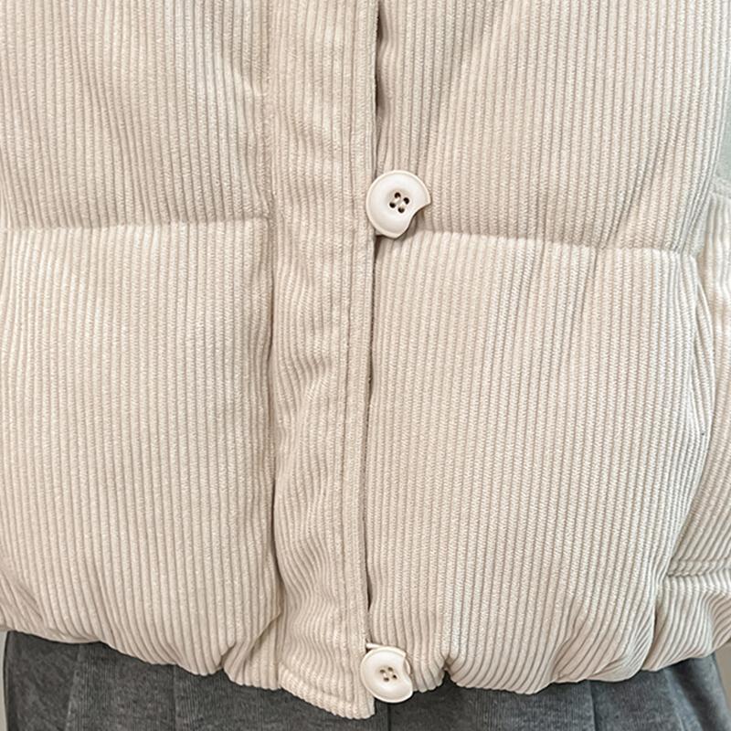 Fashion Winter Sleeveless Vest Woman Warm Outerwears Casual Thick Women's Jackets