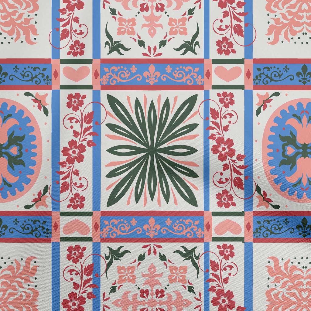 oneOone Baumwoll-Flex Dunkelrosa-Braun Stoff Asiatische Zierstoff für Bastelprojekte Dekoration Stoff Gedruckt nach Meter 40 Zoll