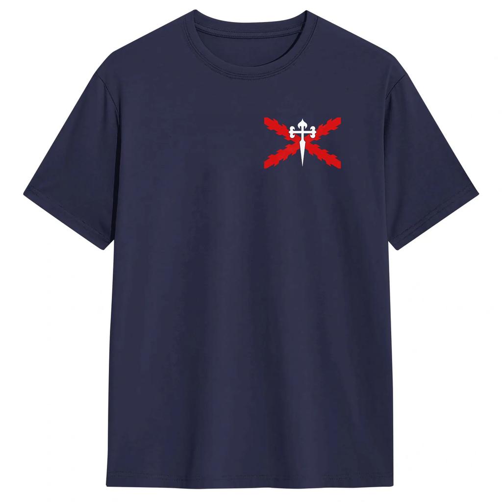 Cross of Santiago T-Shirt Summer Harajuku T Shirts Men 100 Cotton O Neck 4XL 5XL 6XL Tees Short Sleeves Streetwear Tshirt
