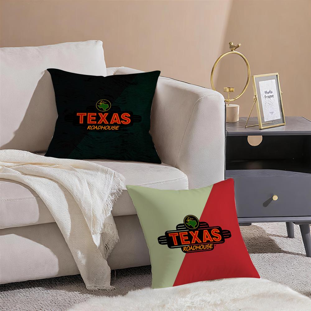 Road Trip Restaurant Travel Tips T-Texas Roadhouse Pillow Case Sofa Living Room Bedroom Headboard Backrest Cushion