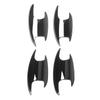 4PCS Exterior Door Handle Bowl Cover Piano Black Smooth Surface Replacement For Mercedes‑Benz C‑class W206 2022+