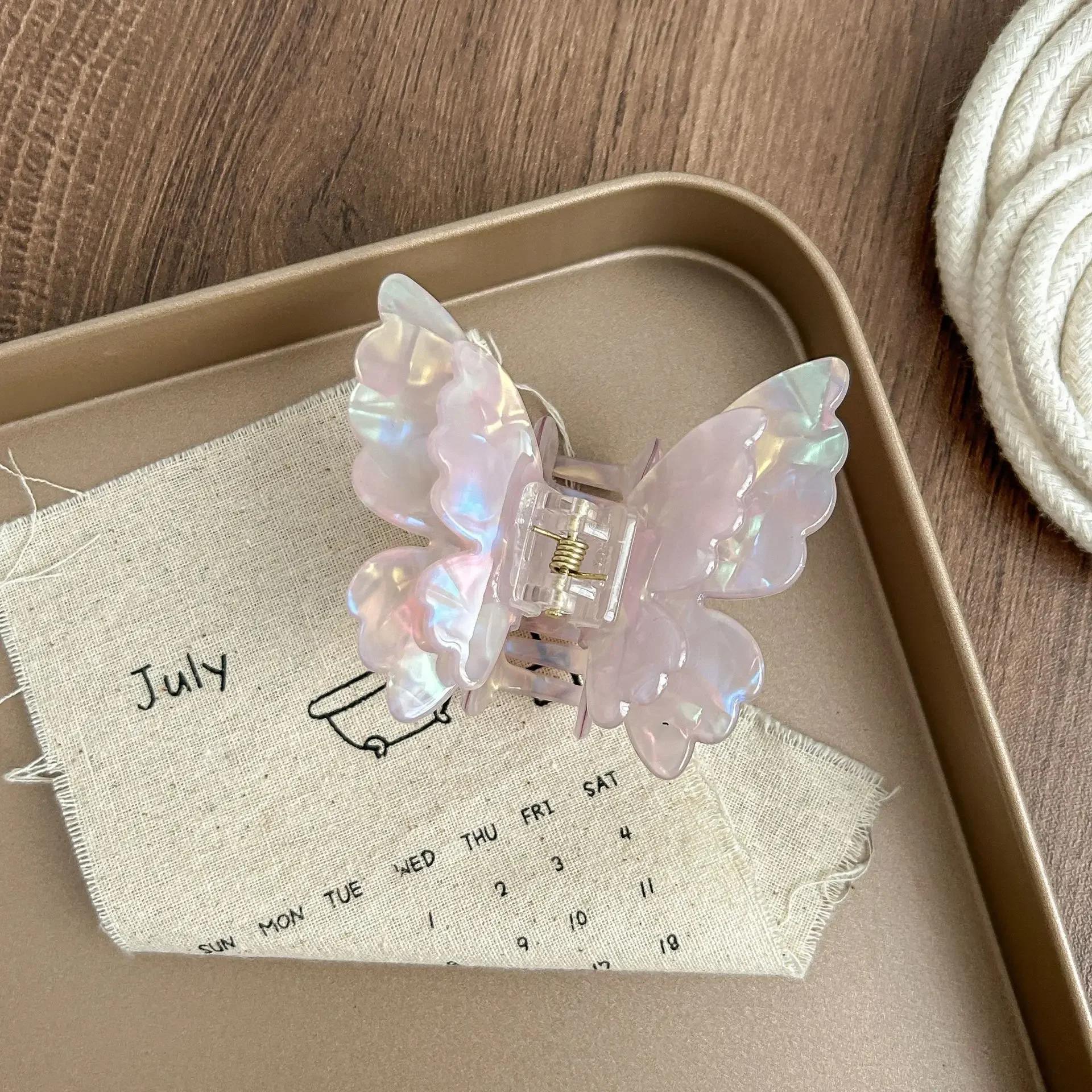 

Hair Scratch Butterfly Retro Acetate Crab Fashion Vintage Hairpin Hair Catch for Women and Girl Hairpin Mermaid Hair Accessories