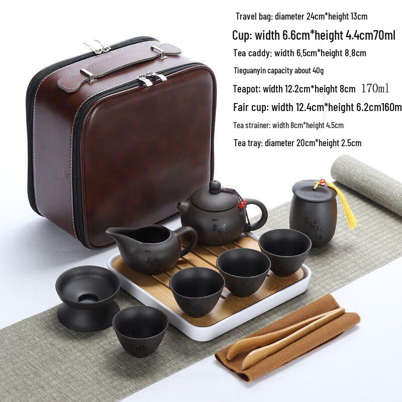 Portable Japanese Ceramic Kung Fu Tea Set