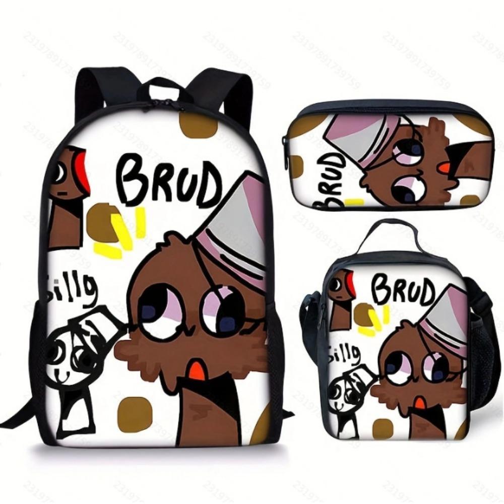 Rhythm Box Peripheral Elementary School Bag Large Capacity Starry Sky Backpack Three-piece Set