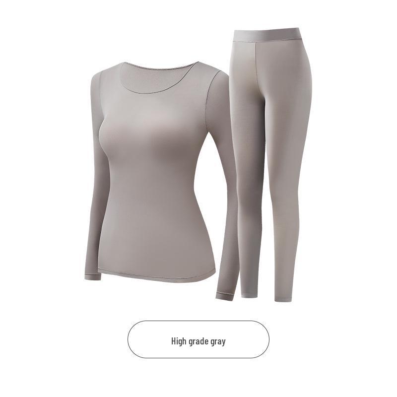Damen Nahtloses Langarm Thermo-Set mit Hyaluronsäure für den Herbst