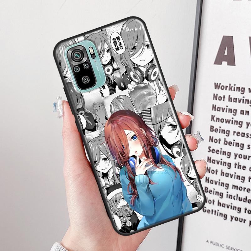 

Чехол для телефона Nakano Miku manga для Xiaomi Redmi Note 11 Pro 8 9 10 Pro 9S 10S Redmi 10 9 9A 9C 9T Redmi Note11Pro Plus