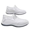 2025 summer men's work shoes Korean version of comfortable and trendy kitchen men's platform anti-leather shoes