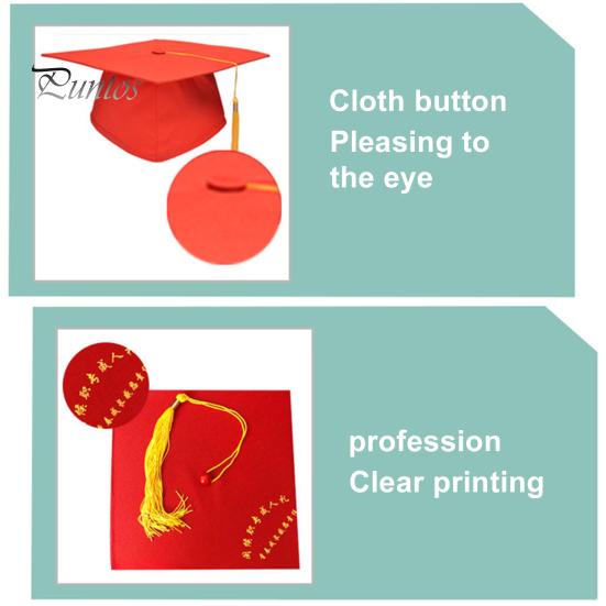 Graduation Cap with Tassel Bachelors Hat with Adjustable Size Elastic Band Graduation Dress Accessory Master Degree Graduation Ceremony Hat