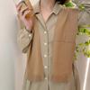 Blouse Shoulders Fake Collar Knitted Shawl Cape Wool Scarves Solid Color Scarf  Female/Girls