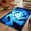 Sharks In Deep Blue Ocean Non-Slip Home Carpet Design for Office Decor Living Room Bedroom Gift