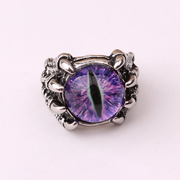 Retro Punk Dragon and Eagle Claw Ring - Stainless Steel Open Design for Men and Women