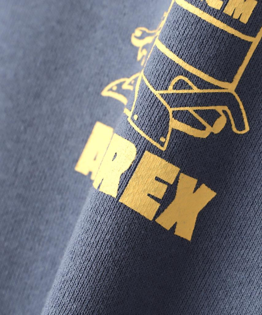 AVIREX FLIGHT MECHANIC CREW NECK SWEAT(WEB&DEPOT Exclusive) L 115 Blue Gray 783-4932005