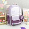Capacity School Large Backpack For Teens With Nylon Fabric And Letter Print