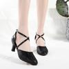 Latin Dancing 4 Colors Shoes Women's Closed Toe Salsa Shoes Party Ballroom Dancing Shoes 5.5CM Heels