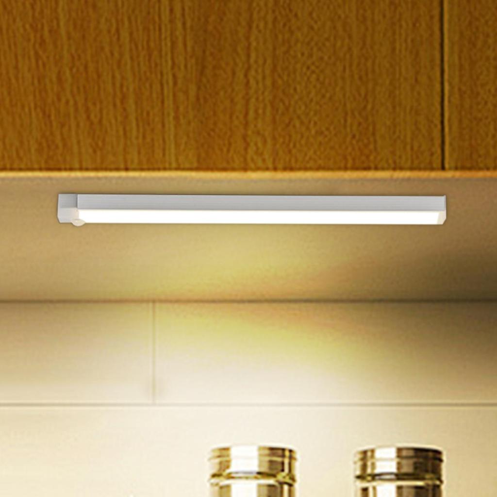 Wireless USB Rechargeable Motion Sensor LED Bar Light Induction Night Light Portable Cordless Magnetic Cabinet Lamp for Kitchen