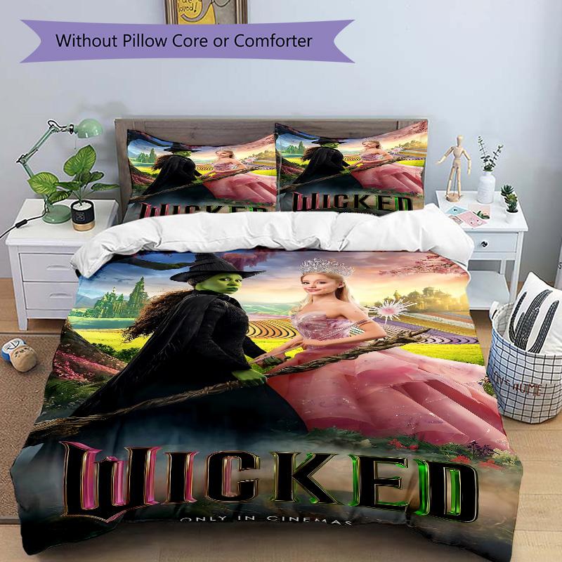 Fantasy Adventure Print 3Pcs Bedding Setduvet Cover With 2 Bedropillowcase Home Birthday Gift