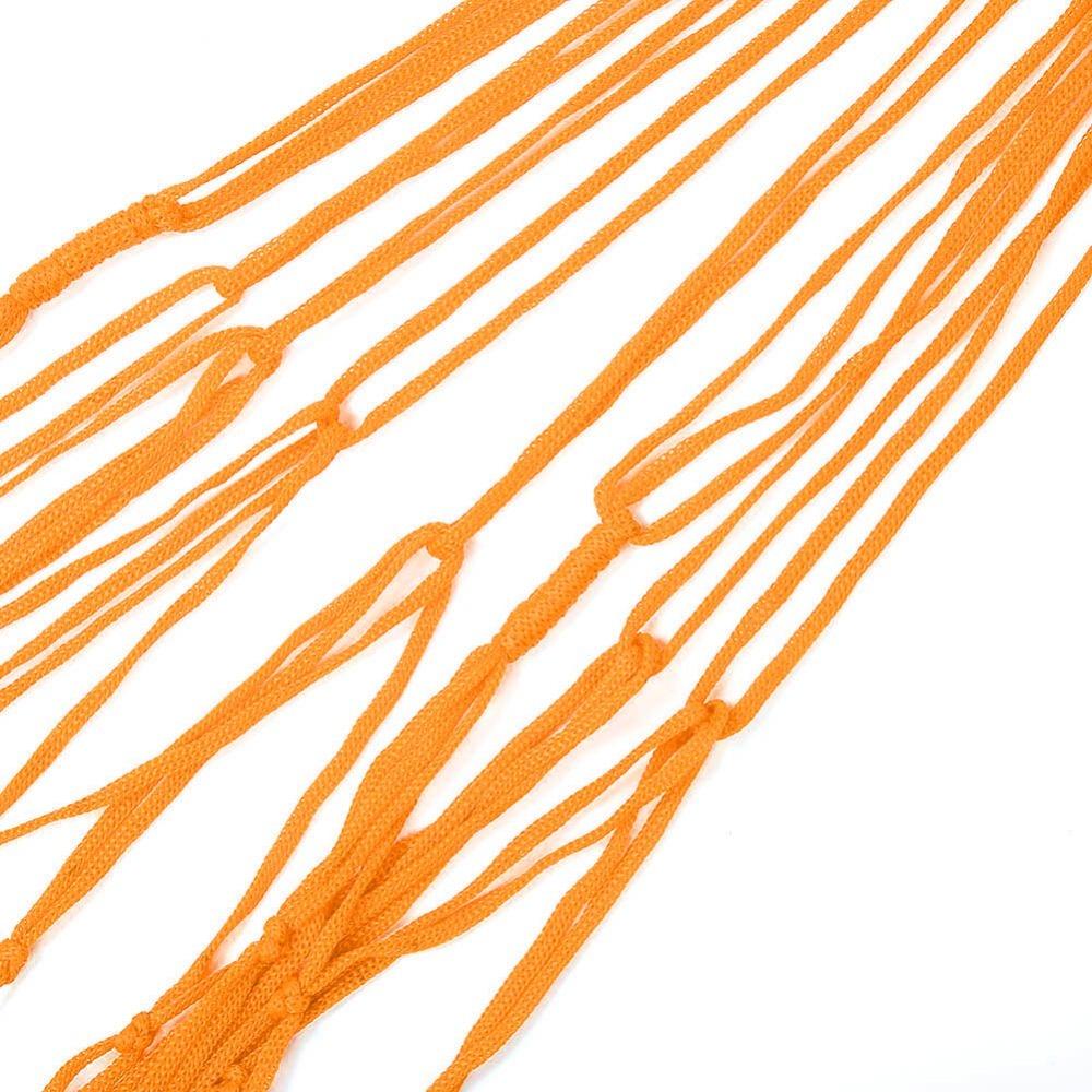 

Colorful Nylon Mesh Hammock Smooth Net Sleeping Net Bed Durable Swing Hanging Rope Hammock Hiking помаранчевий